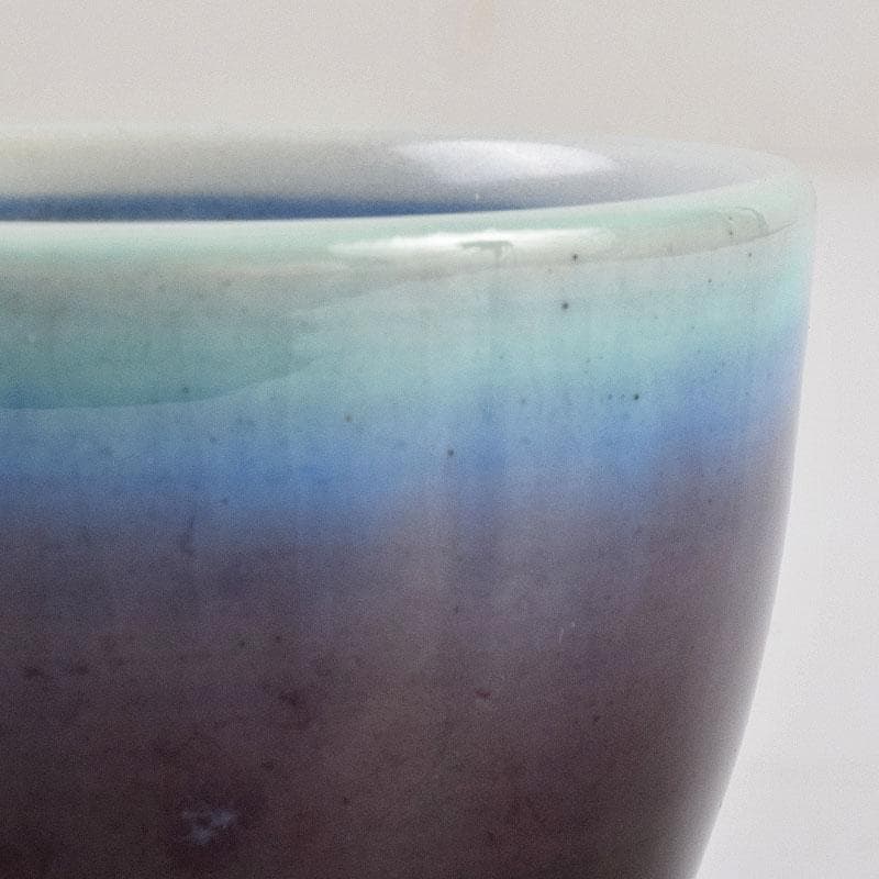 九谷焼　人間国宝　徳田正彦（三代徳田八十吉）　彩釉　ぐい呑　共箱　V　R9189