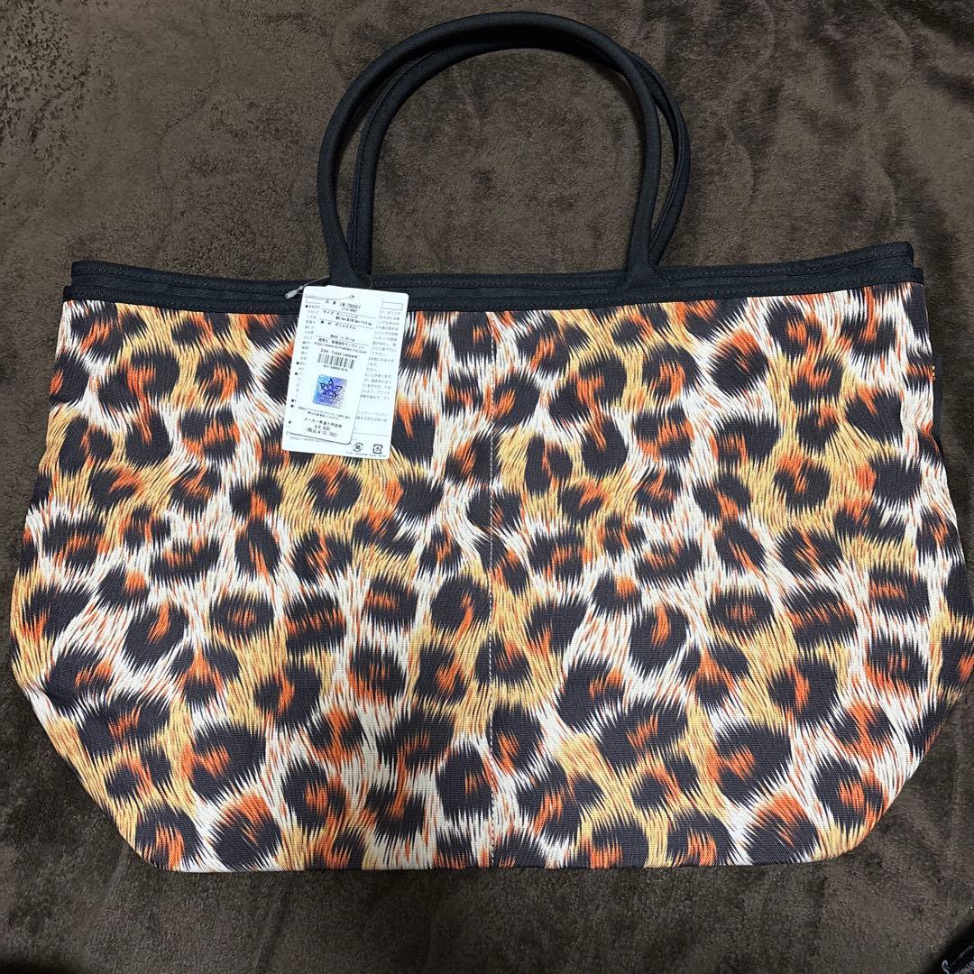 ラウドマウス ロッカーバッグ　ファジーレオパード柄　ビッグトートバッグ