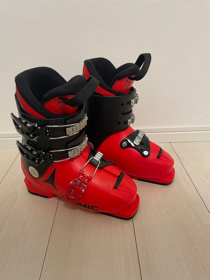 ATOMIC 子ども用スキーブーツ レッド　 サイズ21/21.5