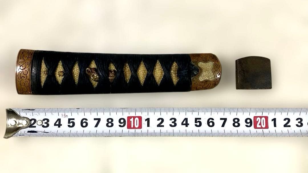 B-81 柄前　目貫　縁頭　はばき　武具　刀装具　骨董品　時代物　美術品　工芸品