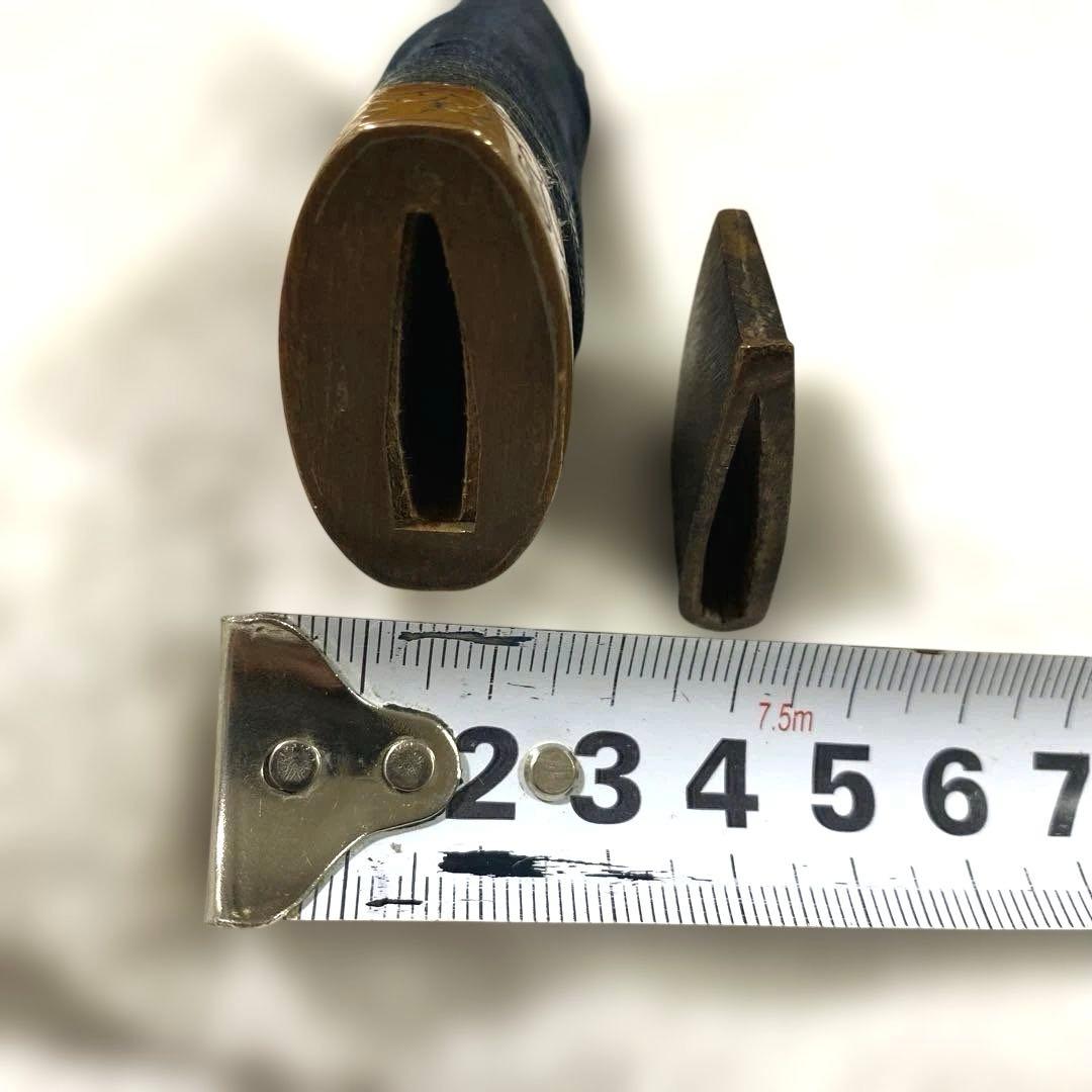 B-81 柄前　目貫　縁頭　はばき　武具　刀装具　骨董品　時代物　美術品　工芸品