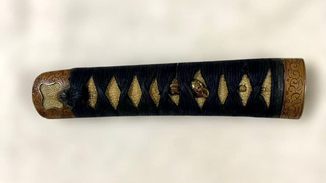 B-81 柄前　目貫　縁頭　はばき　武具　刀装具　骨董品　時代物　美術品　工芸品