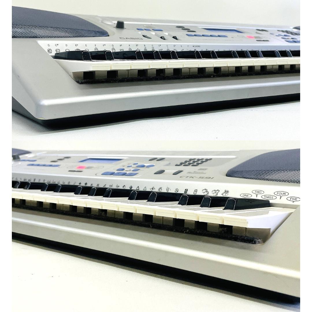 CASIO CTK-591 電子ベーシックキーボード 61鍵 【動作確認済み】