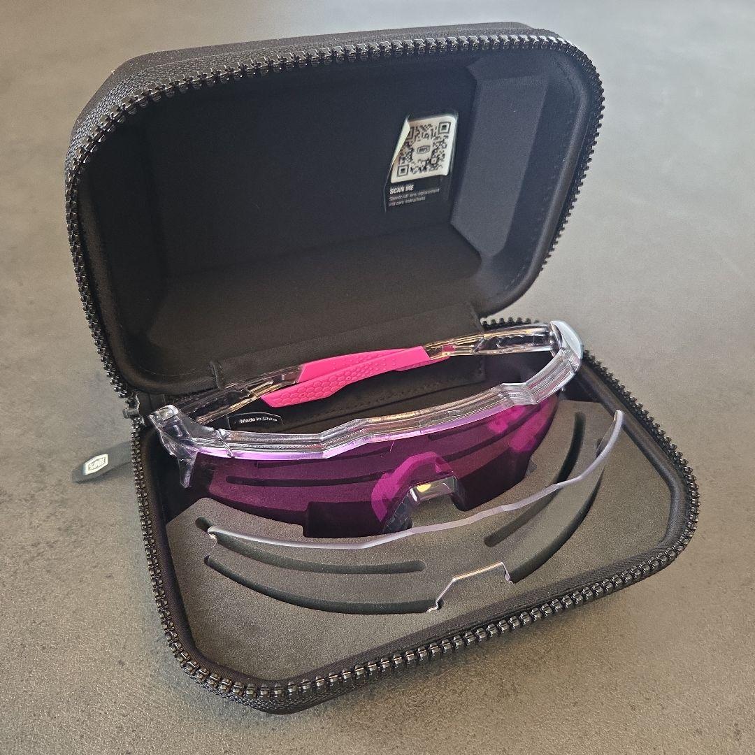 ワンハンドレッド　100% スポーツサングラス パープルミラー