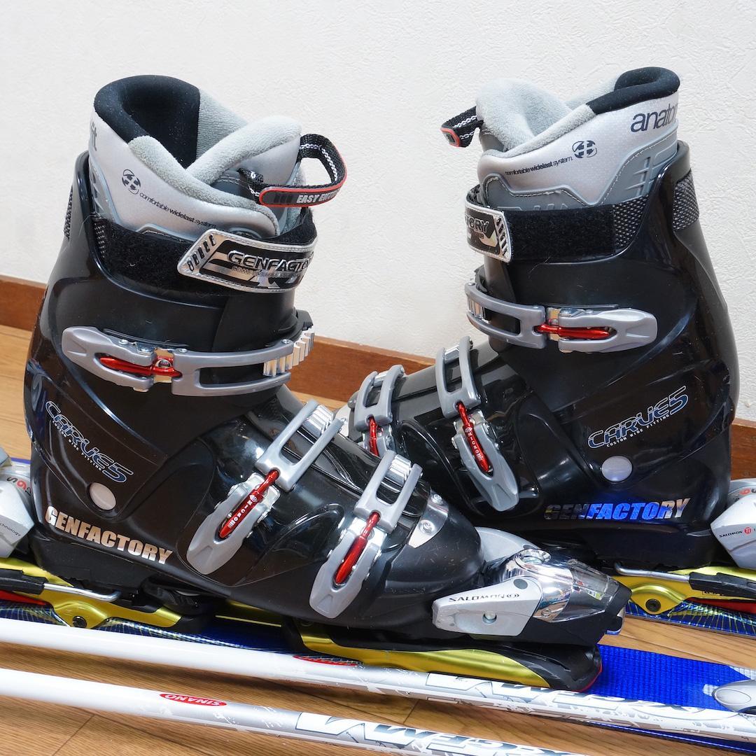 メンテ済 160cm 靴28～28.5cm SALOMON スキーセット