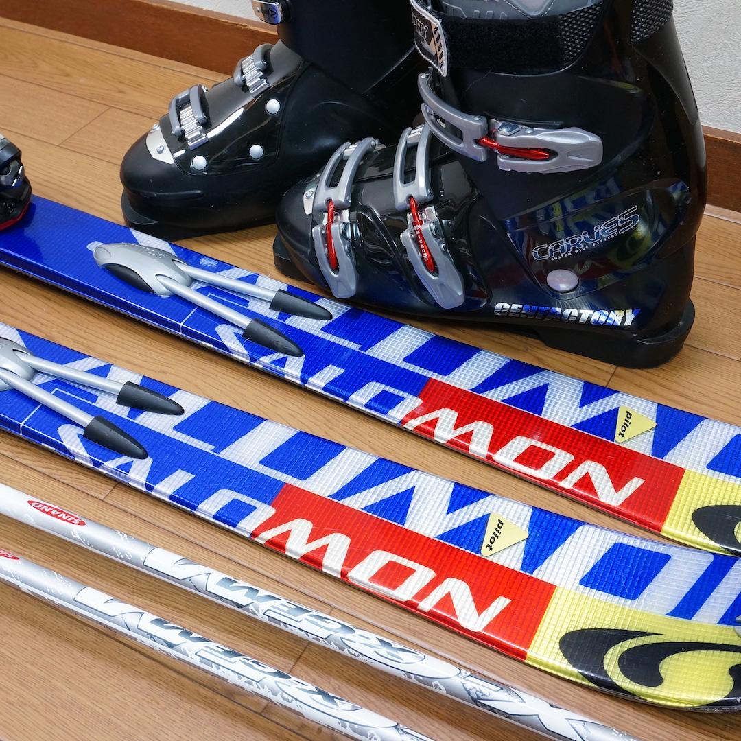 メンテ済 160cm 靴28～28.5cm SALOMON スキーセット