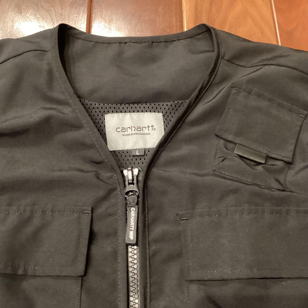 1R39132 Carhartt WIPカーハート フィッシングベスト　L 黒