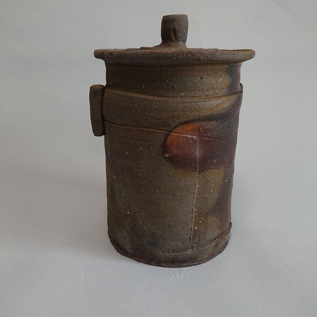 人間国宝山本陶秀作 備前焼水差し