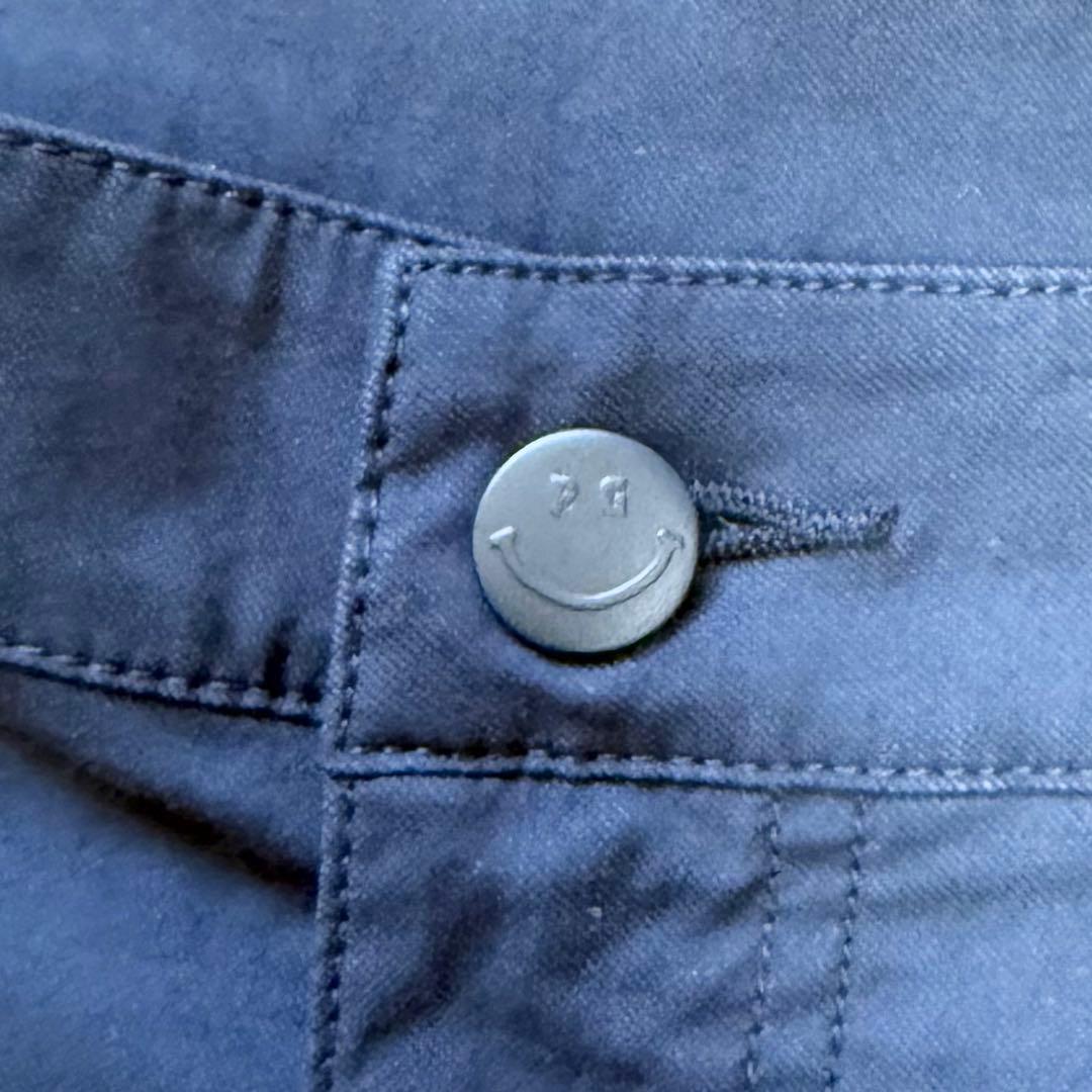 パーリーゲイツ ニコちゃん スマイル ボタン PGロゴ ネイビー 薄手 メンズ6