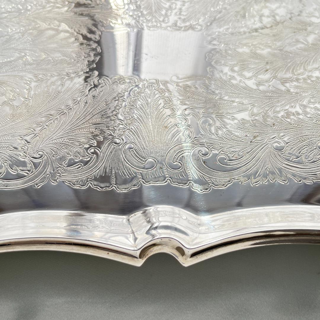 【KENT】ギャラリートレー　59cm 特大 ハンドル 装飾フット