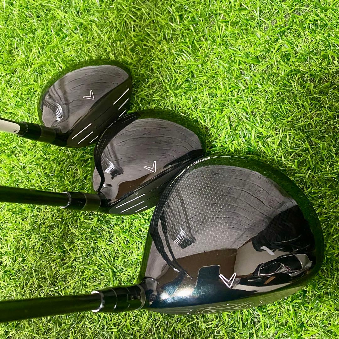 キャロウェイ EPIC X22 ゴルフセット 11本 左 レフティ メンズ SR