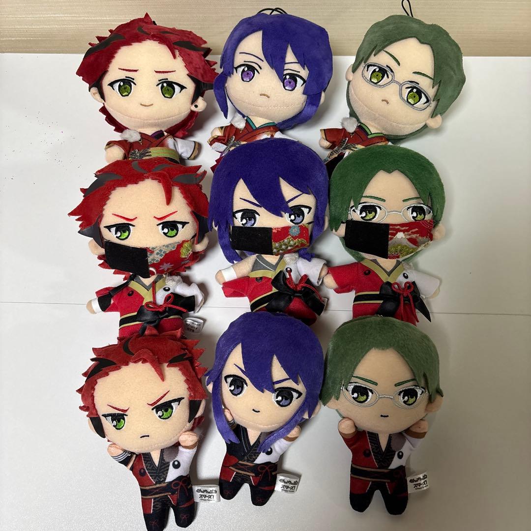 あんスタ/紅月ぬいぐるみ/9体セット/蓮巳敬人、鬼龍紅郎、神崎颯馬