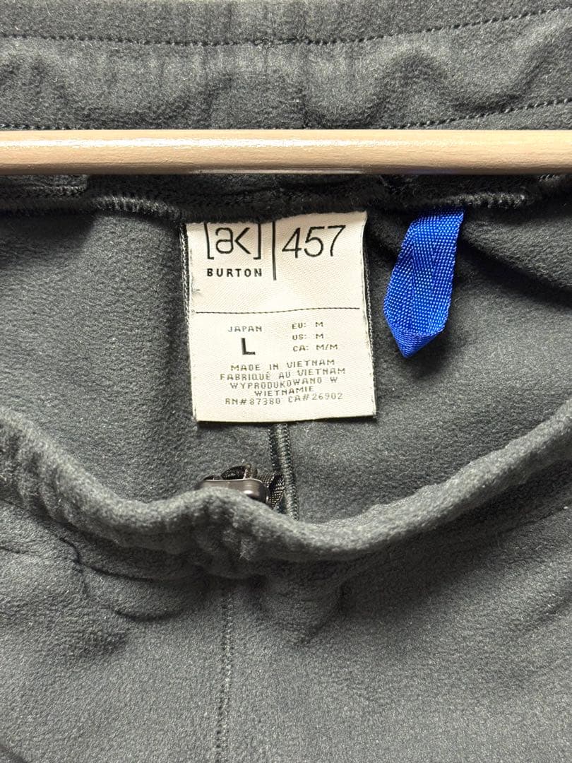 [美品] Burton [ak] 457 マイクロフリース上下　Lサイズ 黒