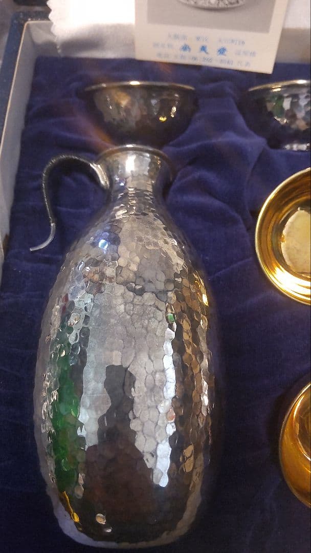 早い者勝ち♪■尚美堂■純銀徳利×2 純銀盃×5■約312g 純銀 シルバー　資産