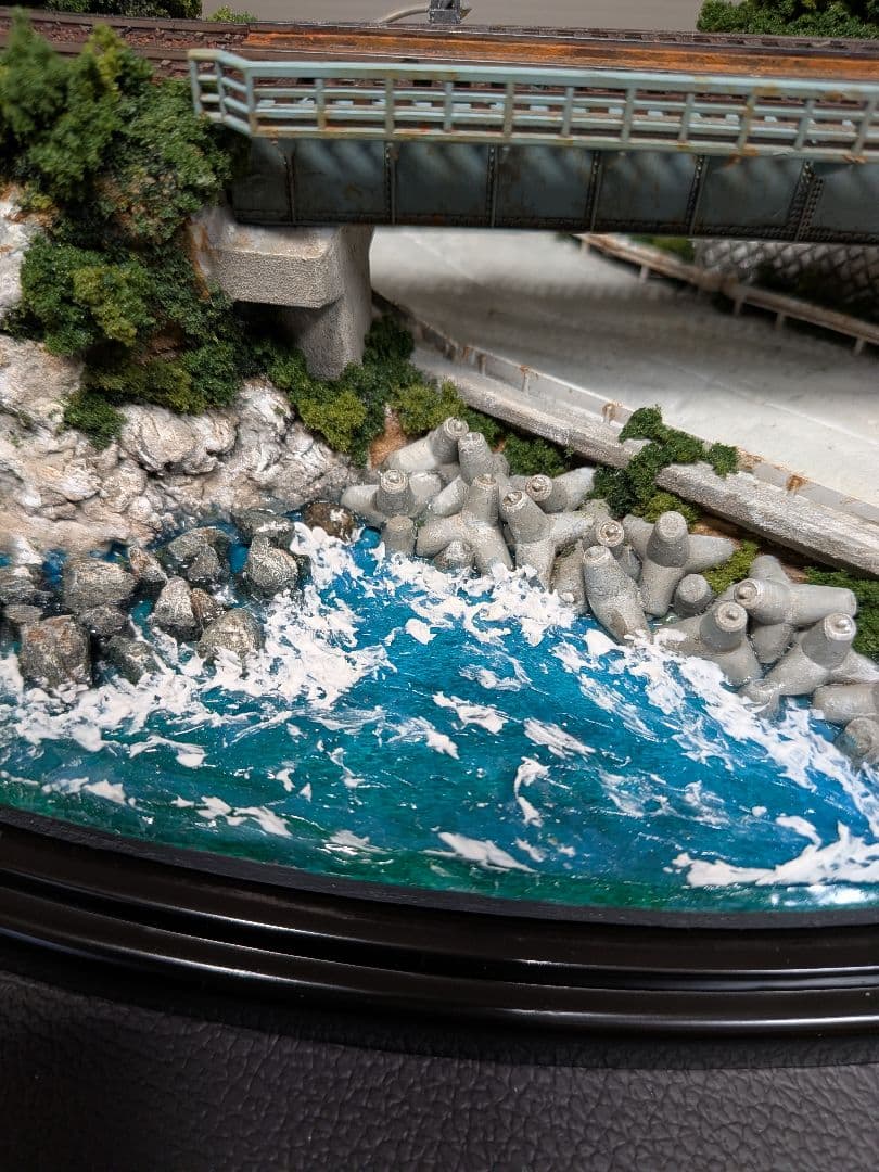 No.61鉄道Nゲージジオラマ車両、バス等付き