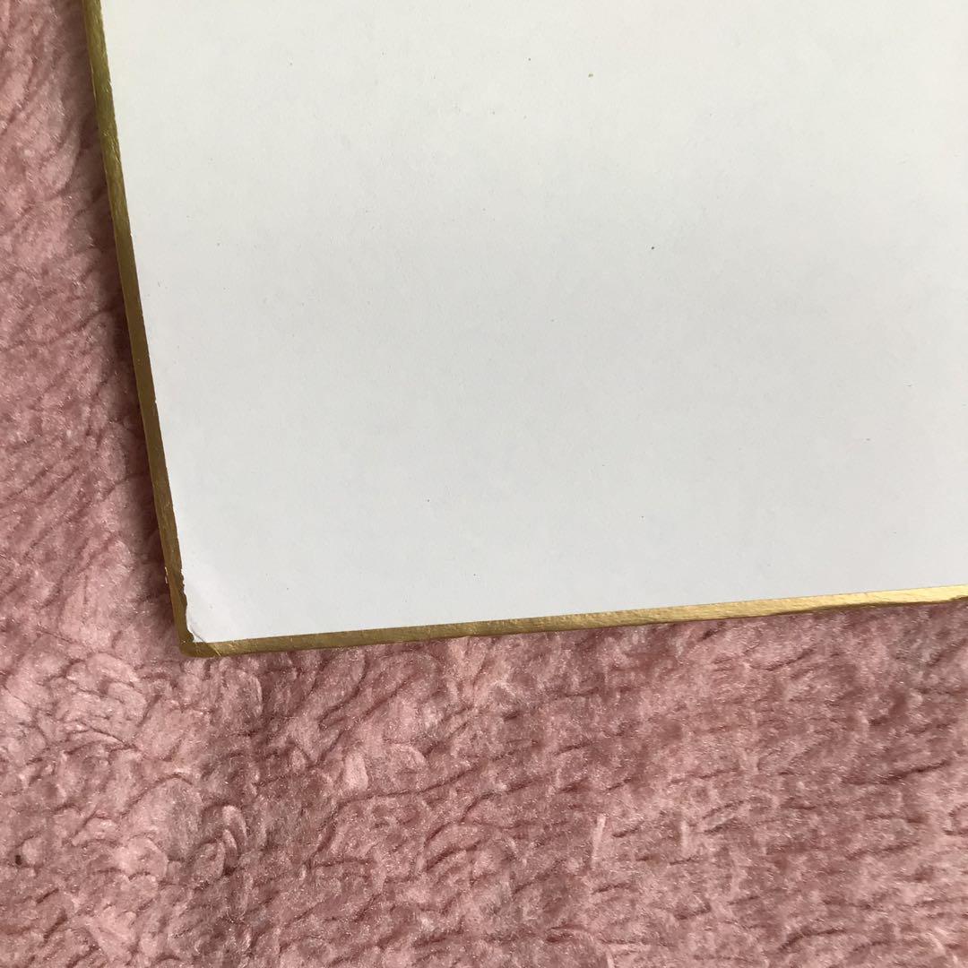 当選品　JUJU 直筆サイン色紙