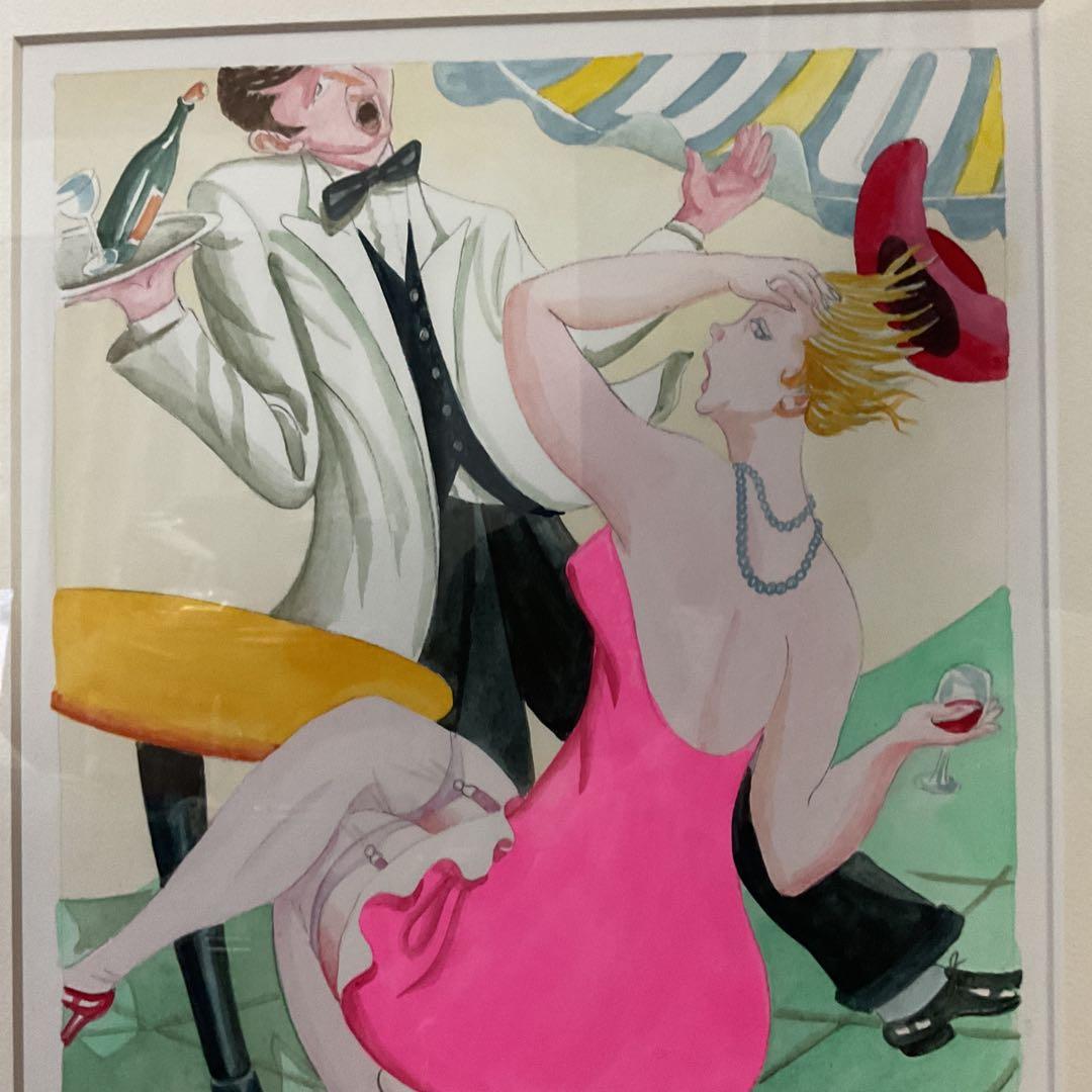 浜松一誓 春風 4号 自筆サイン在 37/100 額装全面ガラス