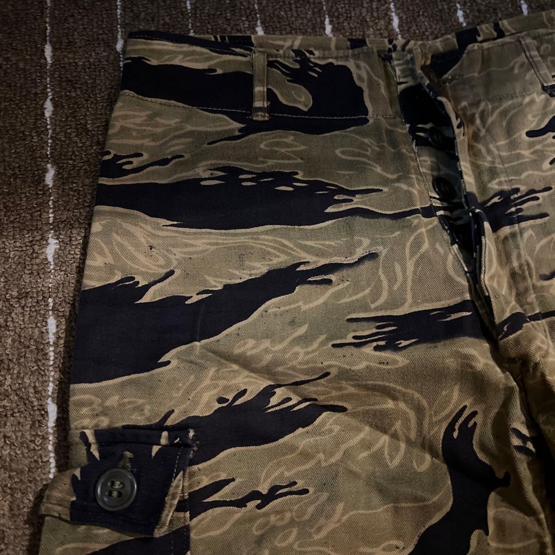 60年代　ベトナム戦　オリジナル　タイガーストライプ　タイガーカモ　パンツ