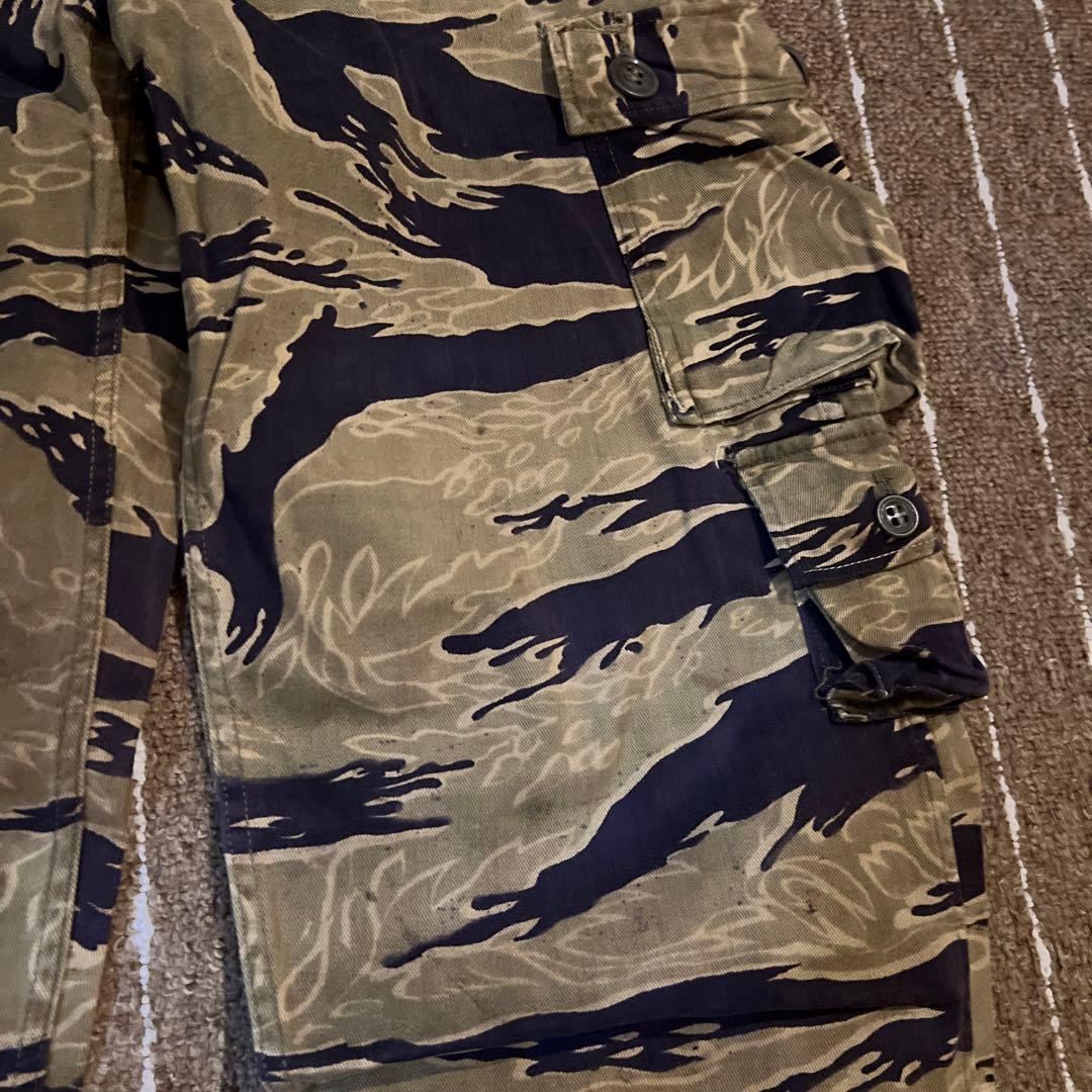 60年代　ベトナム戦　オリジナル　タイガーストライプ　タイガーカモ　パンツ