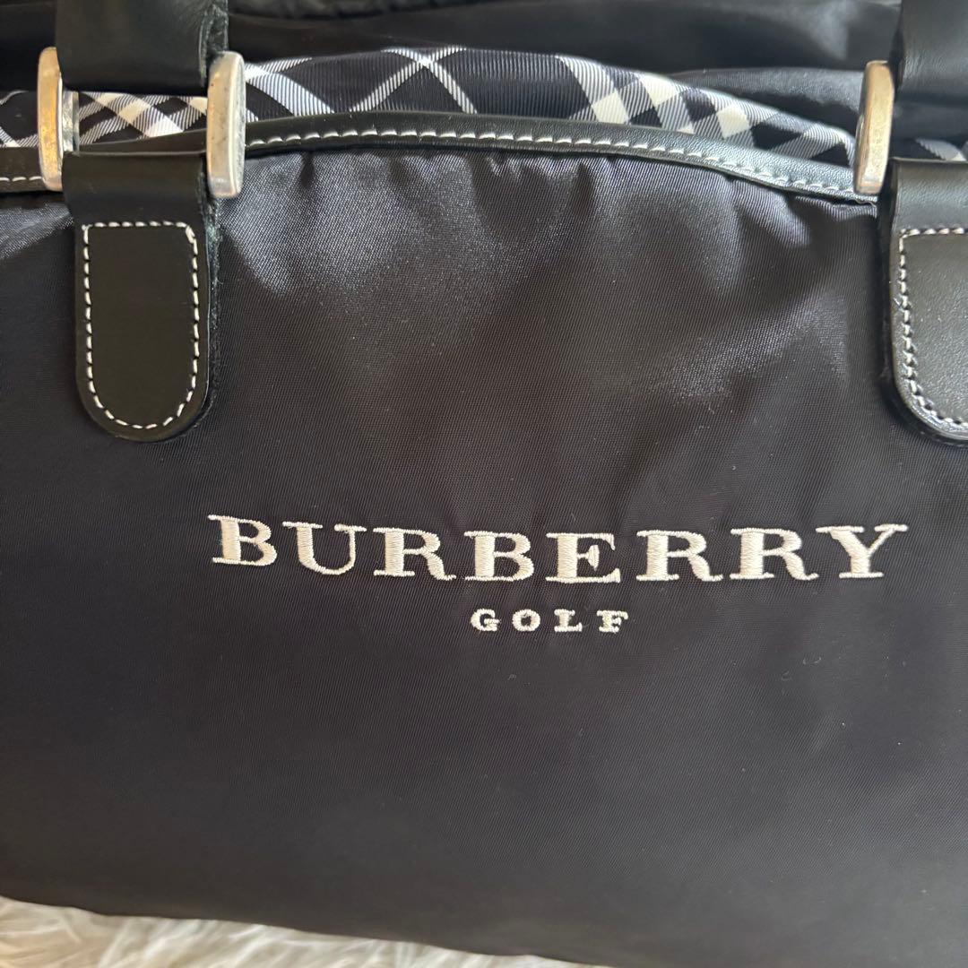 【美品・使用感少】バーバリー ゴルフ ノバチェック 2way ボストンバッグ