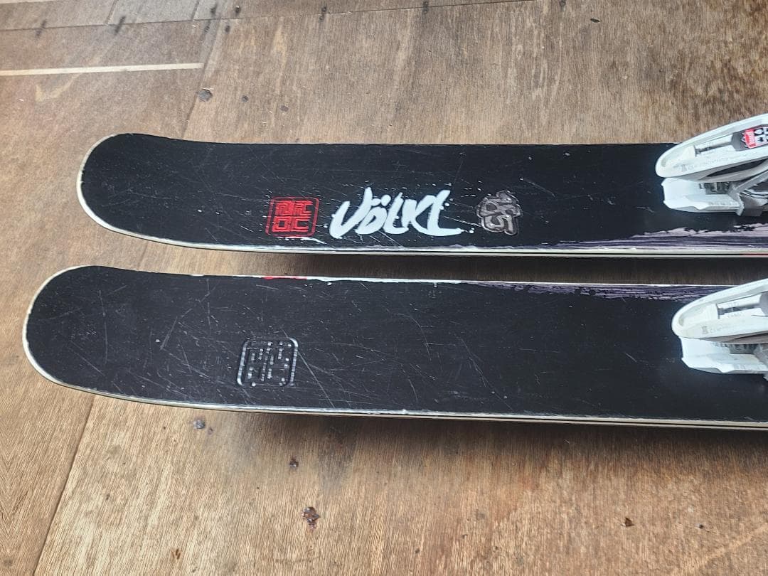 スキー 185cm VOLKL KURO 132mm + MARKER GRIFFON