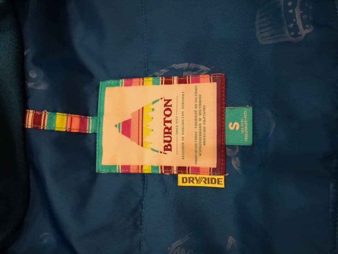 BURTON バートン　キッズウェア　上下セット　Sサイズ