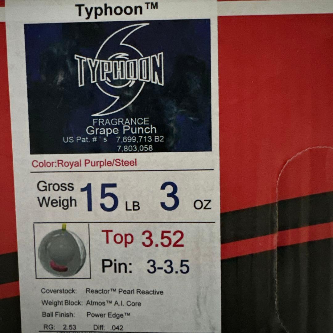 Typhoon ボウリングボール 15ポンド