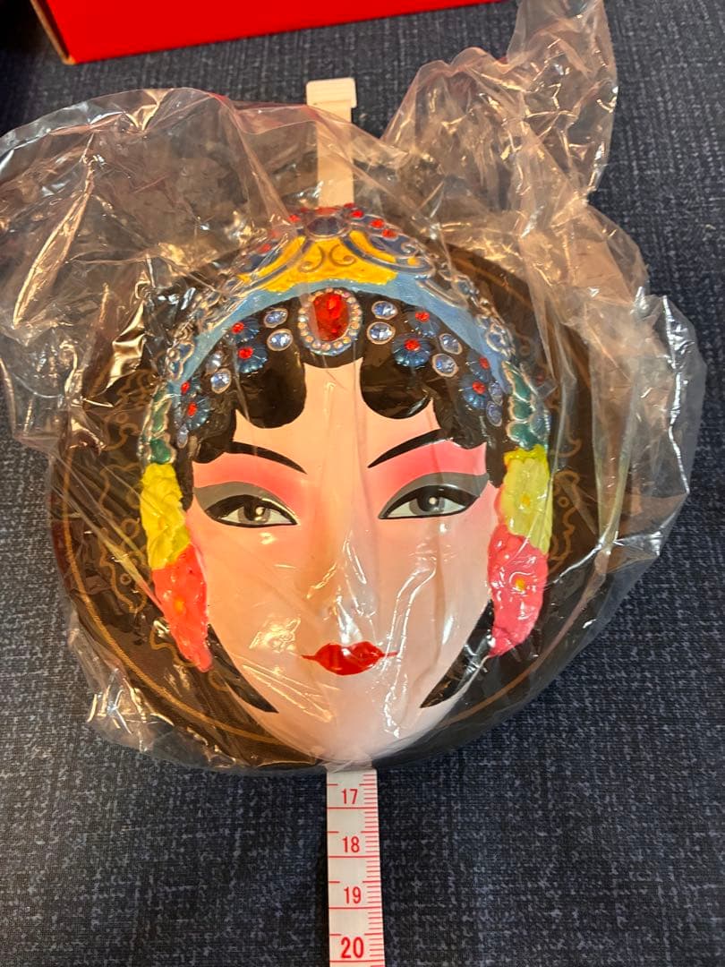 【希少】中国無形文化遺産 黎侯彩塑 京劇 泥人形 置き物＆ストラップ セット