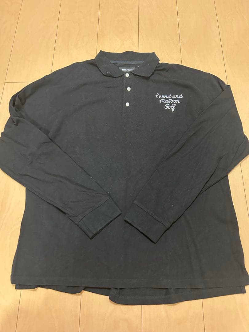 WINDAND SEAxMALBON L/S POLO 長袖シャツ　XL