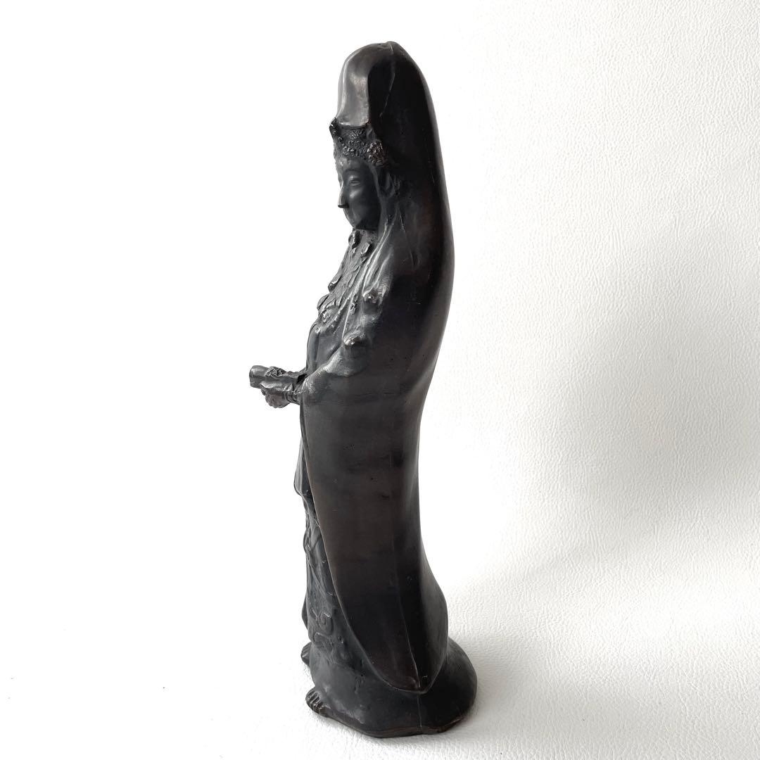 レトロ ［希少］銅製　観世音菩薩　立像