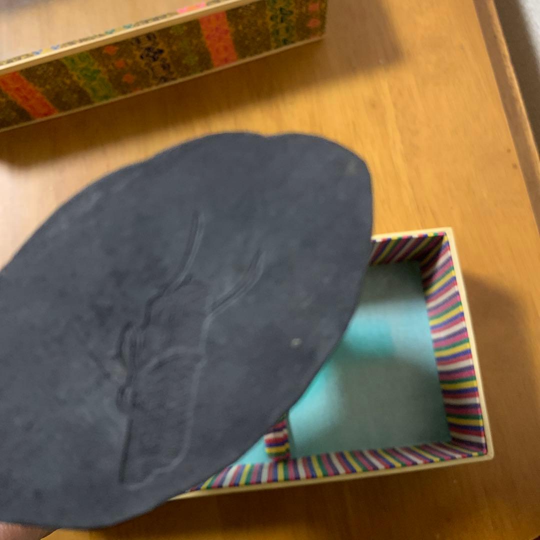 中国墨人形　人形墨　古墨　置物