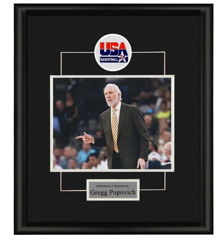 直筆サイン入り写真 グレッグ・ポポヴィッチ サンアントニオスパーズ SA鑑定済