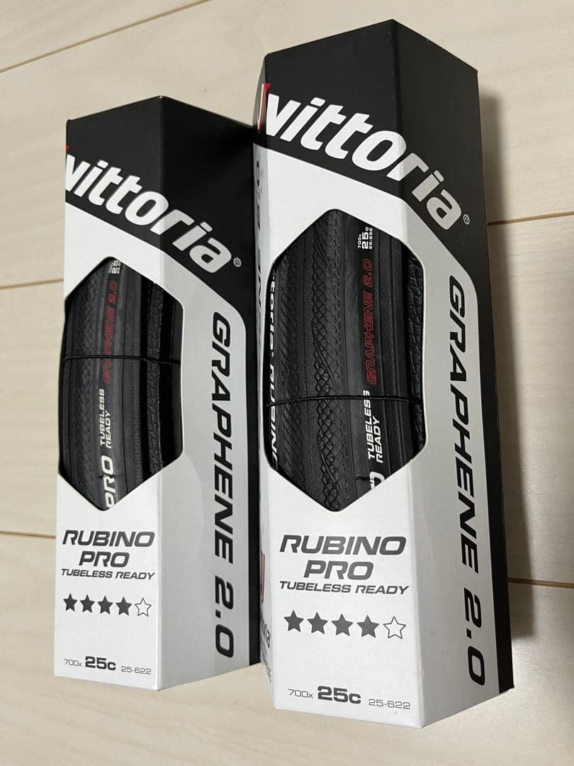 Vittoria Rubino Pro 700x25C TLR × 2本