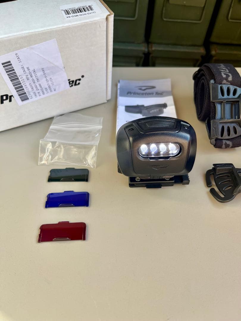 米軍放出未使用品アメリカ製 Princeton4色 タクティカル ヘッドランプ②