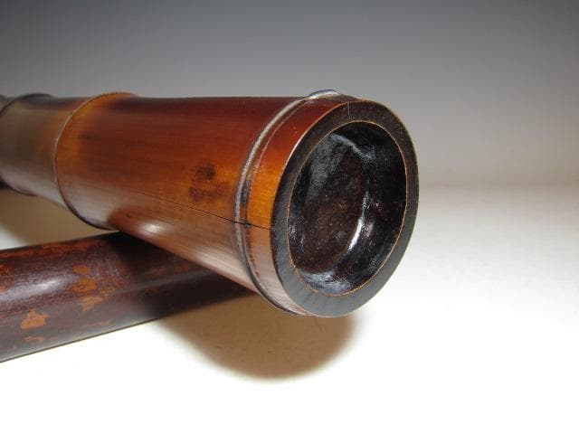 蛤谷空斎 煤竹結界 裏千家 十五代 鵬雲斎花押の逸品! n564