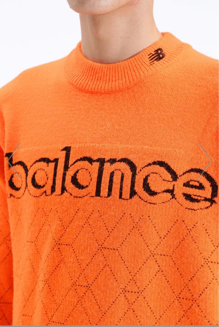 【6】 ニューバランス モックネック ニット プルオーバー メンズ ゴルフ