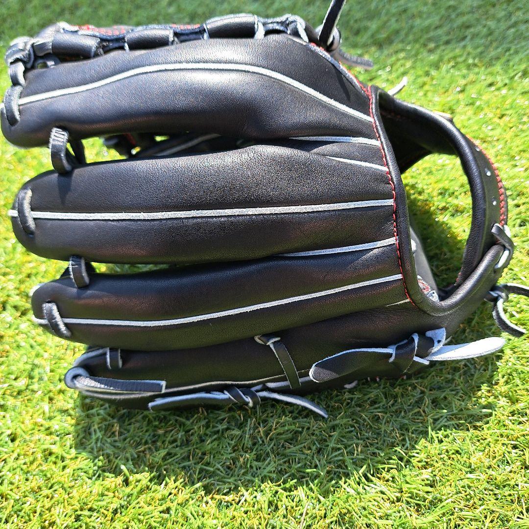 NEO STATUS V7 少年用軟式グローブ 黒/赤