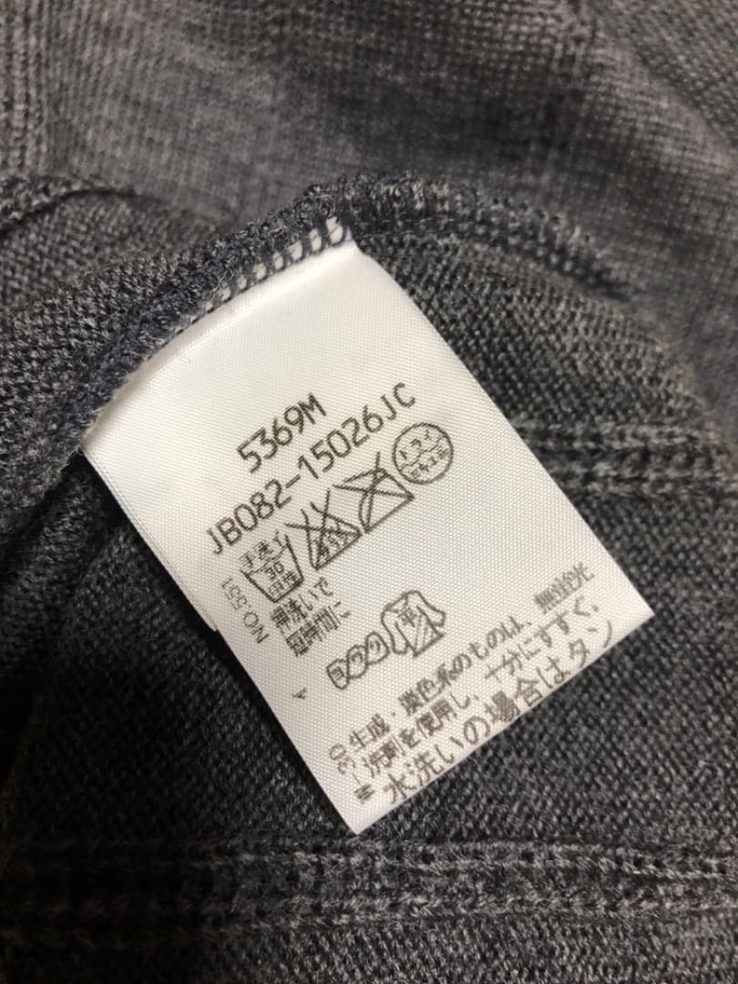 ゴルフにも アダバットセーター IV ダークグレー ベロア刺繍 Lサイズ未使用