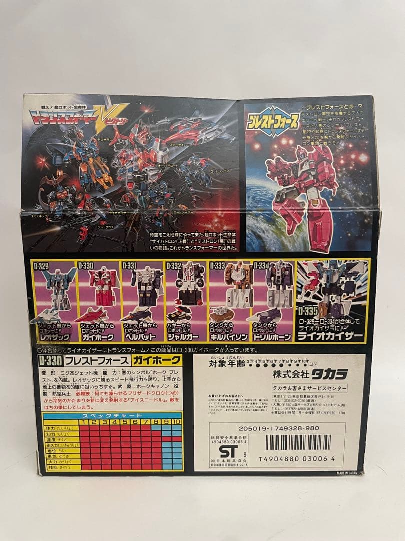 タカラ　トランスフォーマー　デストロン　ブレストフォース　D-330