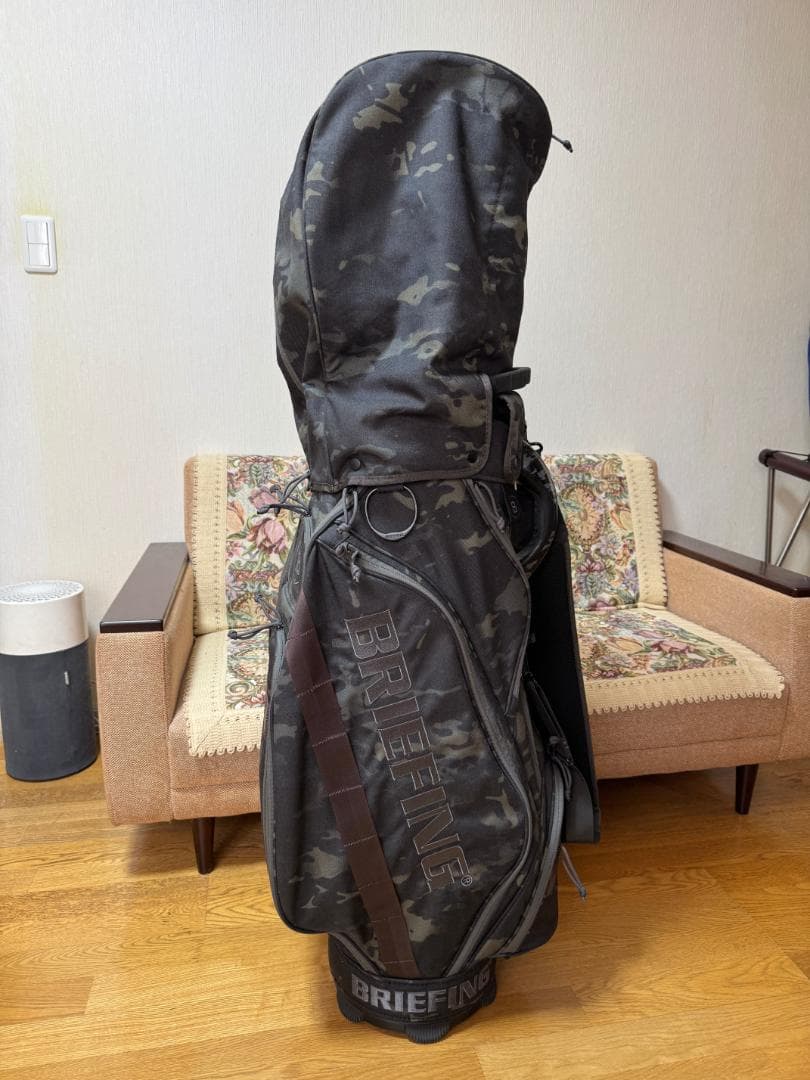 BRIEFING（ブリーフィング）キャディバッグ CR-5 ブラックカモ【美品】