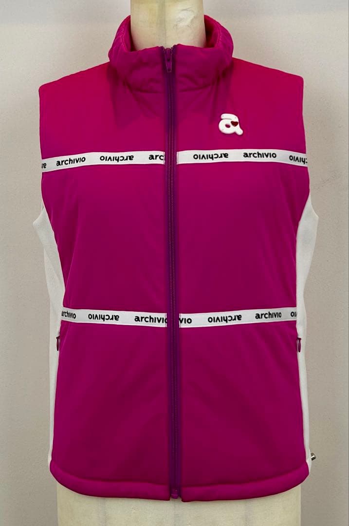 ★【推薦】アルチビオ 中綿ベスト ピンク ４０ Lサイズ ファン必見 USED