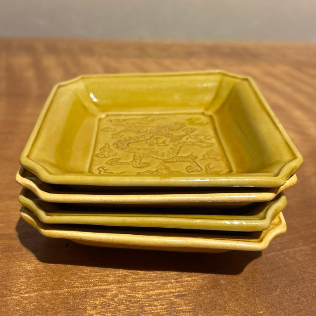 珉平焼　小皿4枚セット②