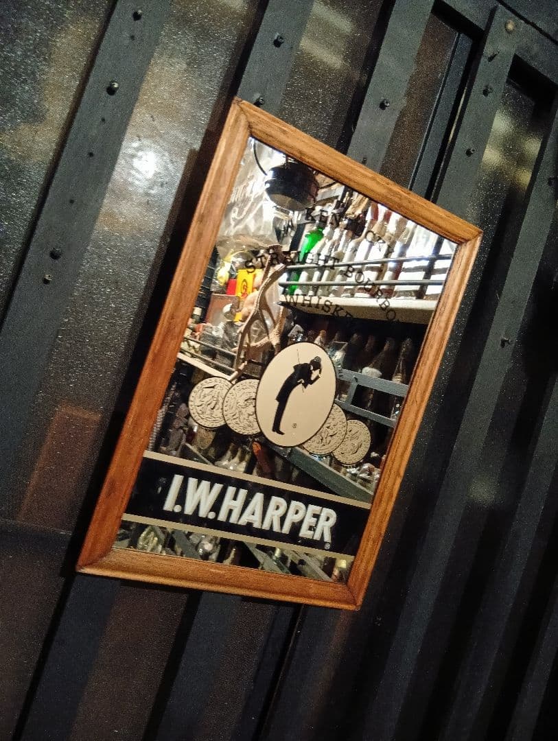 非売品　ノベルティ　1980's　i.w.harper　ウッド　パブミラー