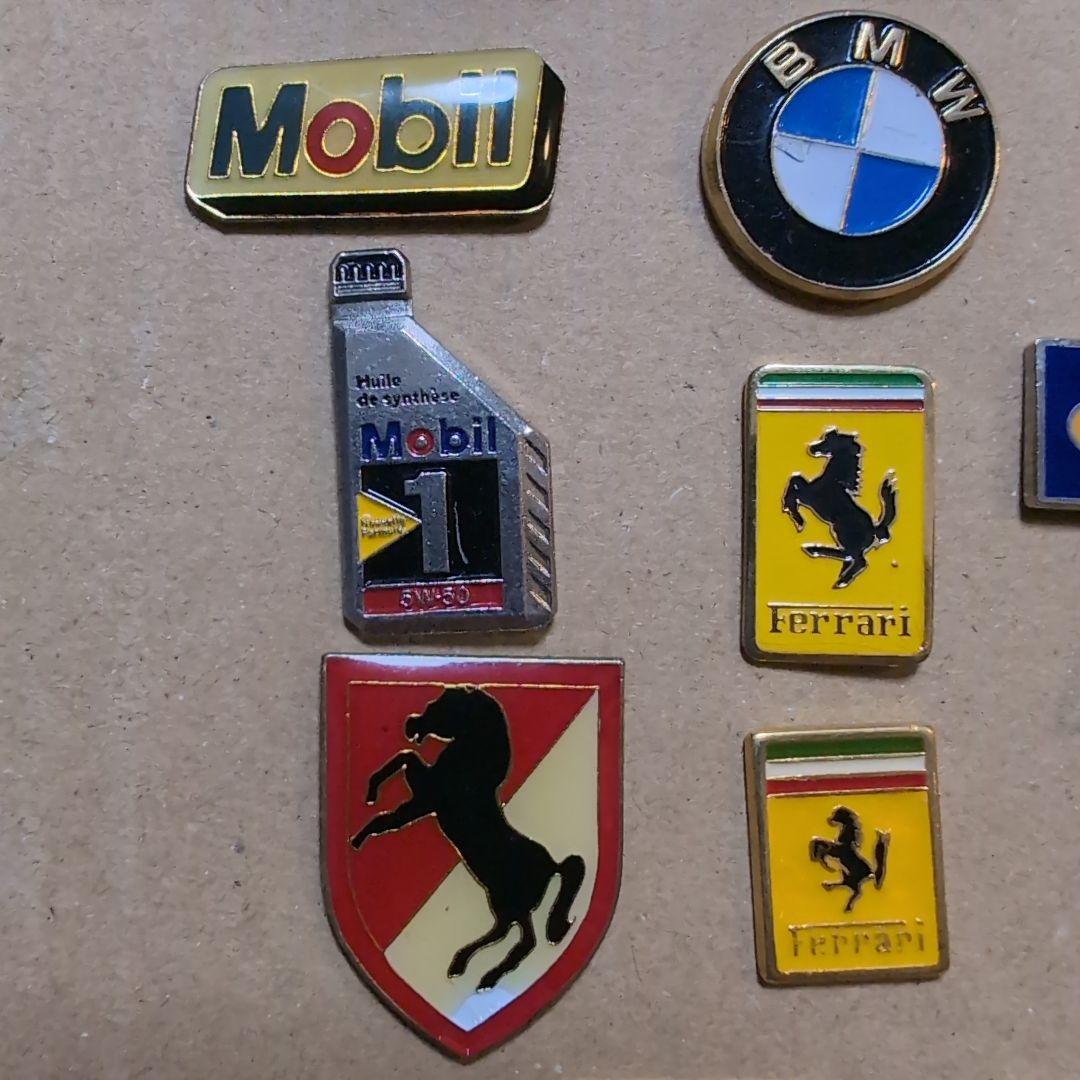 自動車系ヴィンテージブピンバッジセットピンズ／FerrariMobilShell
