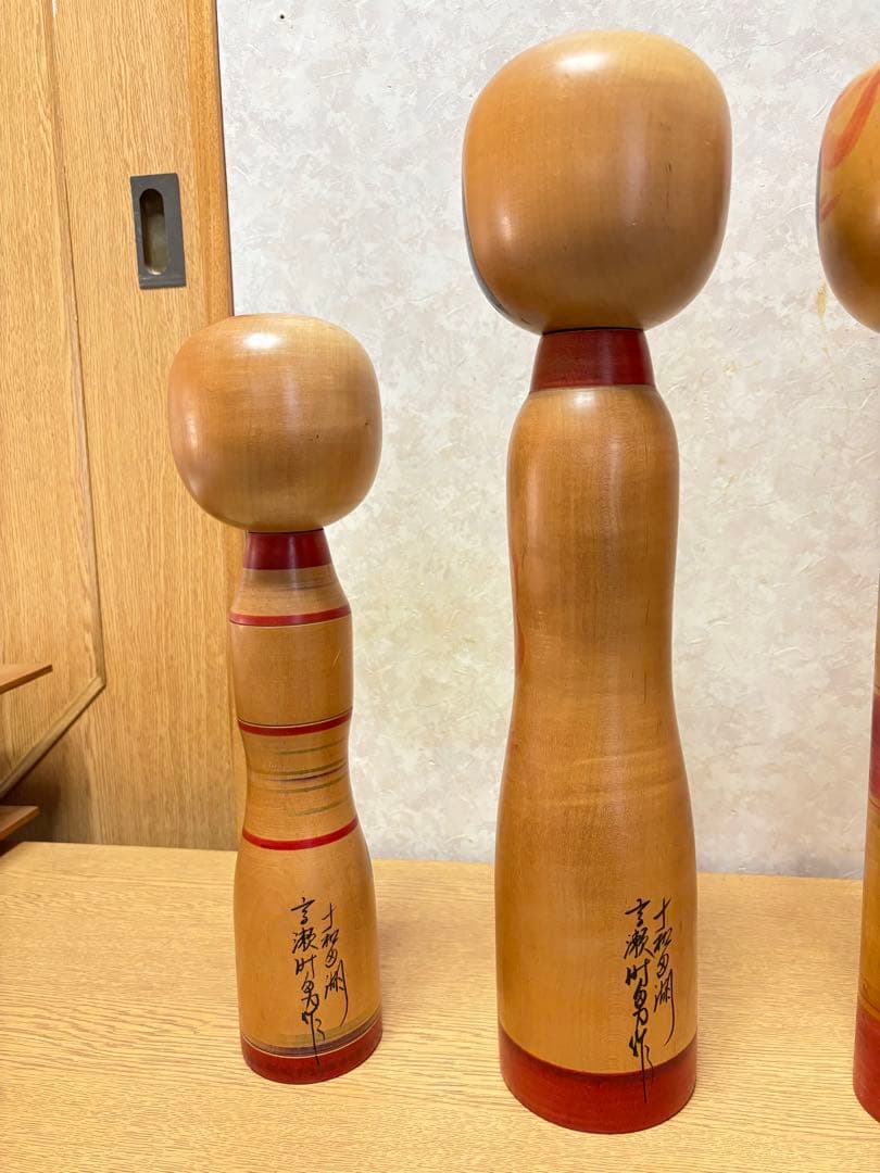 伝統的な木製こけし人形6体セット