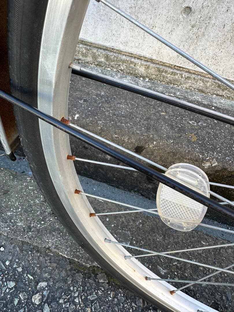 シティサイクル シルバー 24インチ　引き取り可能な方　防犯登録料か込み