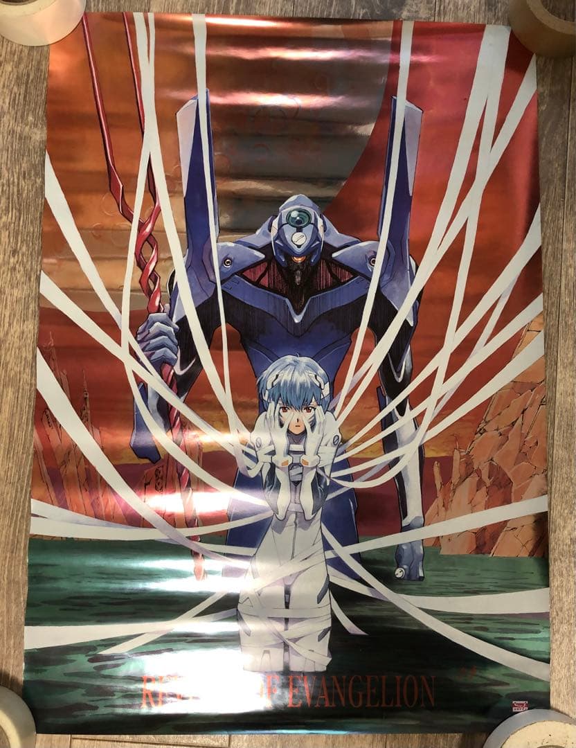 エヴァンゲリオン　レア　メタリックポスター　綾波レイ