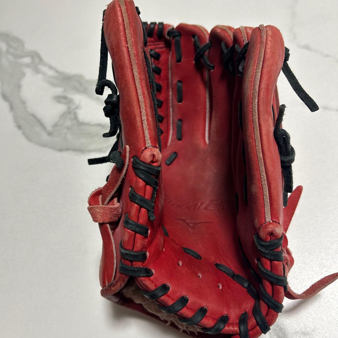 ミズノ 軟式野球グローブ 赤