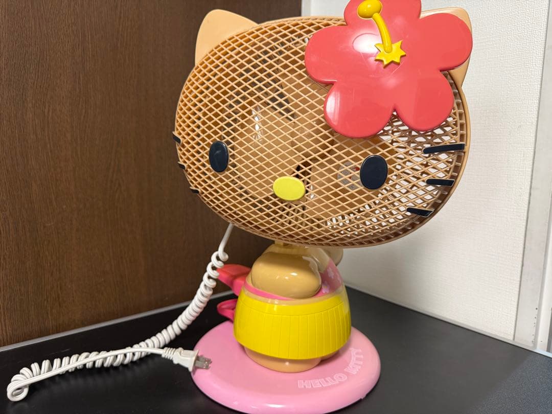 キティ　黒ギャル ハイビスカス 扇風機　レア