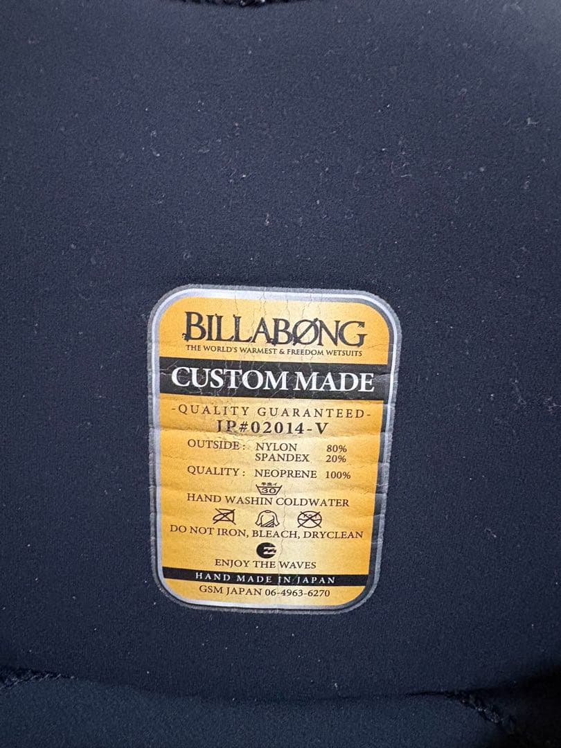 BILABONG(ビラボン)5×3mm セミドライ メンズMLサイズ相当